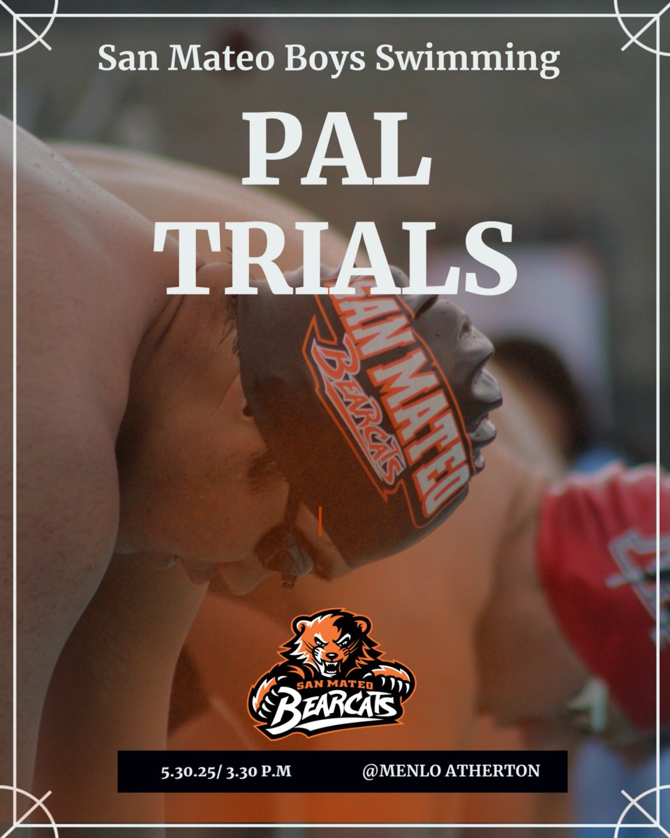 Boys Swimming – PAL Trials
📍 Menlo-Atherton | 🕞 3:30 PM
It’s go time in the pool. Our boys are back in the lanes for PAL Trials
#GoBearcats #BC4L