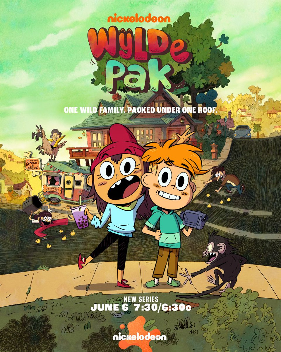 ToonHive's tweet image. First poster for ‘Wylde Pak’ has been released.

The series will premiere on Nickelodeon on June 6th at 7:30PM EST.