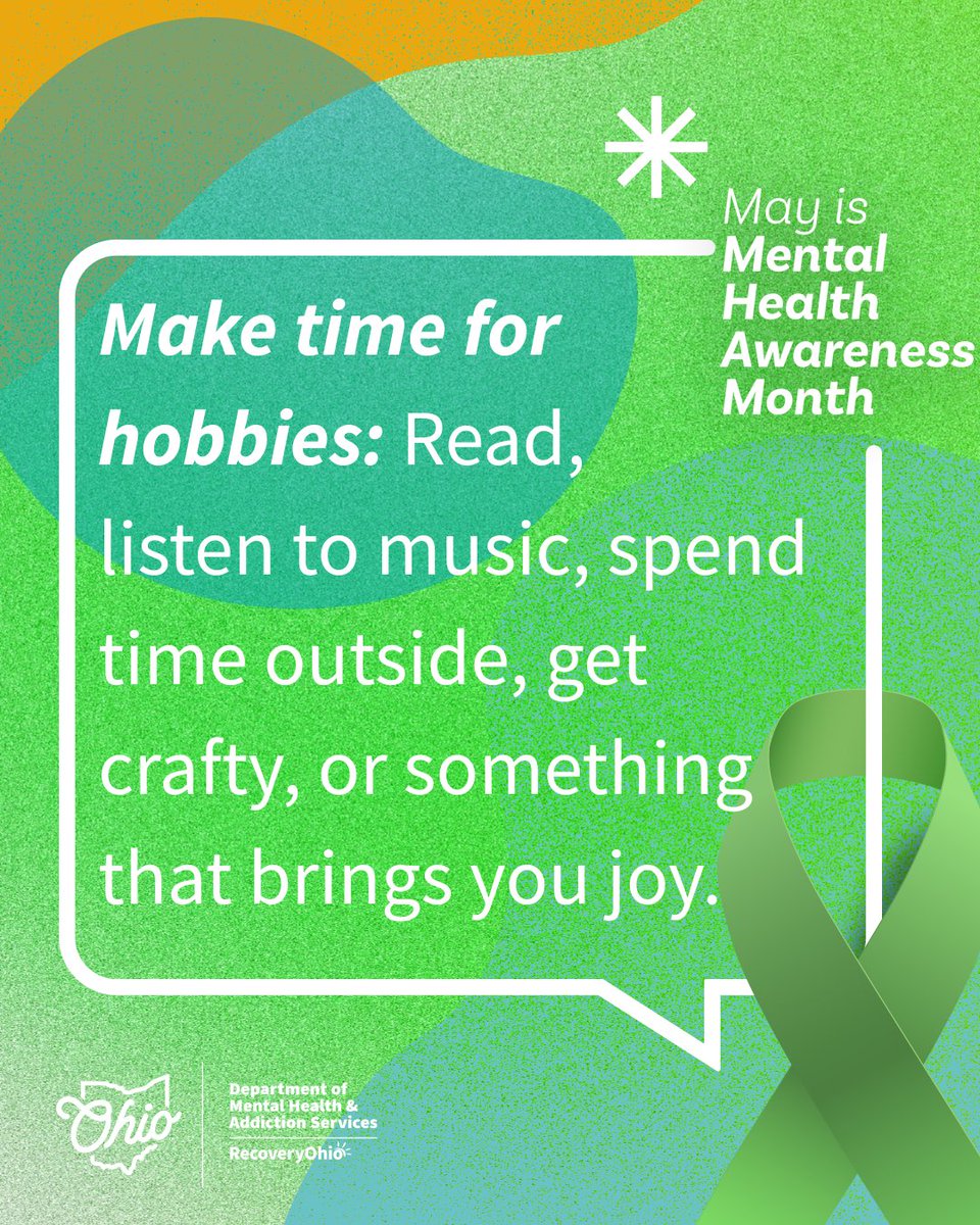 May is Mental Health Awareness month, and we're here for you every step of the way with daily tips to boost your mental well-being. Starting today, embrace a favorite hobby that brings you joy. #MentalHealthAwarenessMonth #DailyTips