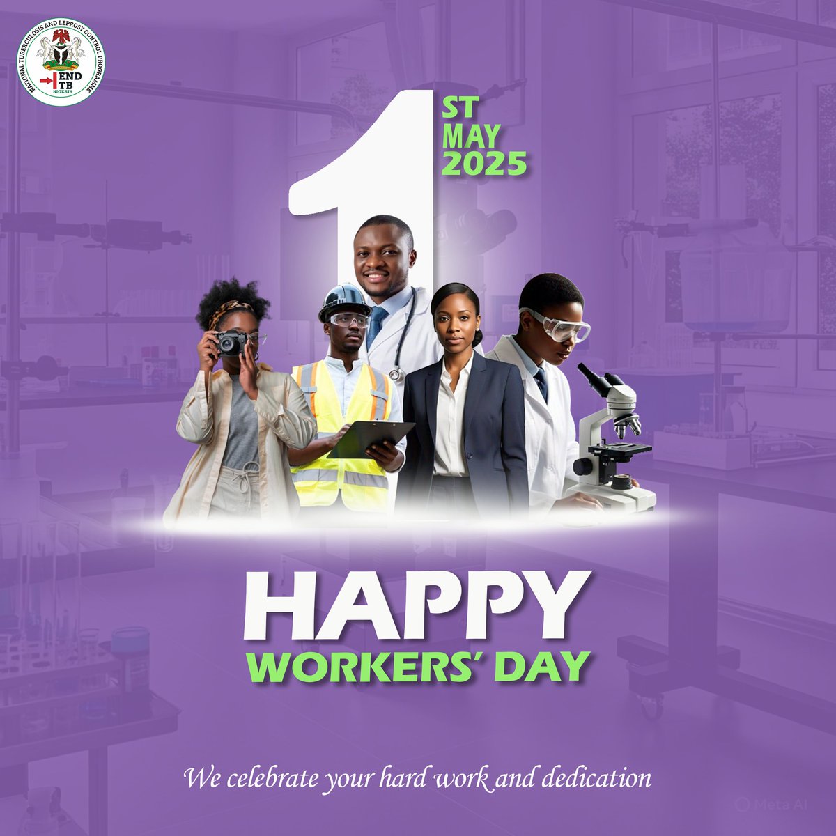 Happy Workers' Day to all our dedicated staff and partners, your tireless efforts to combat TB, leprosy and buruli ulcer, and improve public health are truly appreciated. 
Thank you for your commitment to saving lives and serving our communities.
#HappyWorkersDay #EndTB