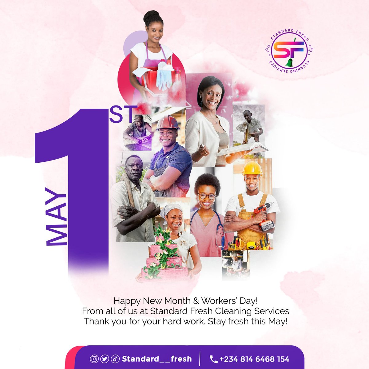 standard__fresh's tweet image. Your dedication and hardwork is admirable.
Happy worker's day and happy new month to all our esteem clients and lovers.
Stay fresh this month.
@AbujaPresident