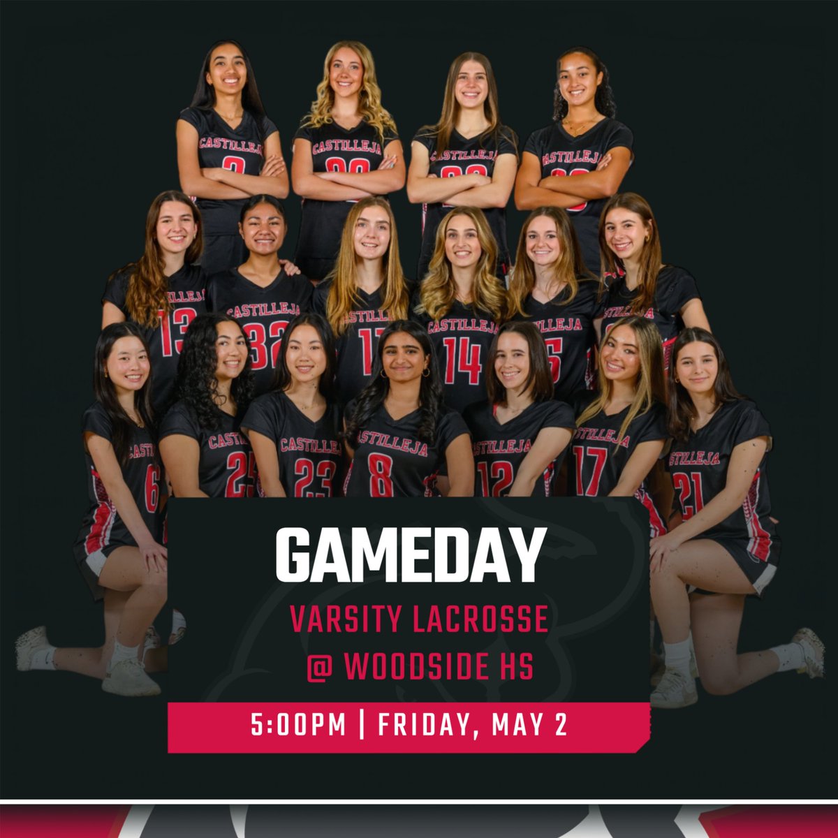 🚨5/2 Game Day🚨

🏐 Beach Volleyball (WBAL Finals)
🕓 4:00 PM
📍 Notre Dame Belmont

🏊‍♀️ Swimming — WBAL Trials
🕓 4:00 PM
📍 Sacred Heart Prep (SHP)

🥎 Softball vs El Camino HS
🕓 4:00 PM
📍 El Camino HS

🥍 Lacrosse vs Woodside
🕔 Varsity - 5:00 PM, JV - 6:30PM
📍 Woodside