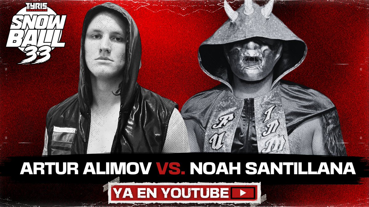 Tyris Wrestling (@tyriswrestling) on Twitter photo 🚨 NUEVO COMBATE DISPONIBLE 🚨
En el #Snowball33 vivimos un inédito e intenso combate nunca antes visto en España 😯
<a href="/NoahSantillana/">🇪🇦🐉 Noah Santillana</a> 🐉 trató de romper su mala racha mientras <a href="/arturalimov_/">Artur Alimov</a> 😡 buscaba una victoria de prestigio
▶️ ¡NO DUDÉIS EN VERLO!
🔗 linktw.in/wQcdBi 🚨 NUEVO COMBATE DISPONIBLE 🚨
En el #Snowball33 vivimos un inédito e intenso combate nunca antes visto en España 😯
<a href="/NoahSantillana/">🇪🇦🐉 Noah Santillana</a> 🐉 trató de romper su mala racha mientras <a href="/arturalimov_/">Artur Alimov</a> 😡 buscaba una victoria de prestigio
▶️ ¡NO DUDÉIS EN VERLO!
🔗 linktw.in/wQcdBi