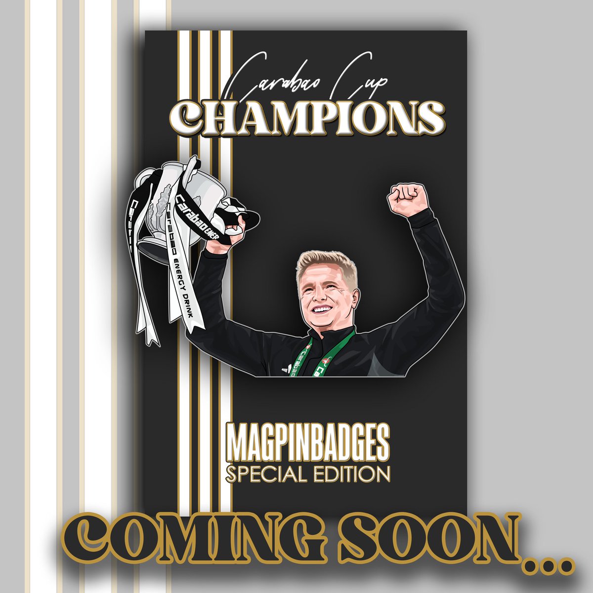 Magpin (@magpin1) on Twitter photo π πΎππΌππππππ π
Winners shirt & Howe pin badges will be available to pre-order tomorrow @ 6pm!
For your chance to win both badges;
- Retweet this tweet π
- Follow <a href="/Magpin1/">Magpin</a> β
Winner announced shortly before 6pm tonight. Good luck! #NUFC
magpinbadges.bigcartel.com π πΎππΌππππππ π
Winners shirt & Howe pin badges will be available to pre-order tomorrow @ 6pm!
For your chance to win both badges;
- Retweet this tweet π
- Follow <a href="/Magpin1/">Magpin</a> β
Winner announced shortly before 6pm tonight. Good luck! #NUFC
magpinbadges.bigcartel.com