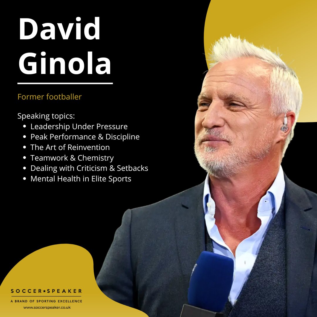 ✨ Looking to inspire and impress at your next corporate event? ✨

Book David Ginola – football icon, style legend, and master storyteller. From peak performance to European football tales, his charisma captivates any audience. ⚽🎤

Contact us for more info.

#CorporateEvents