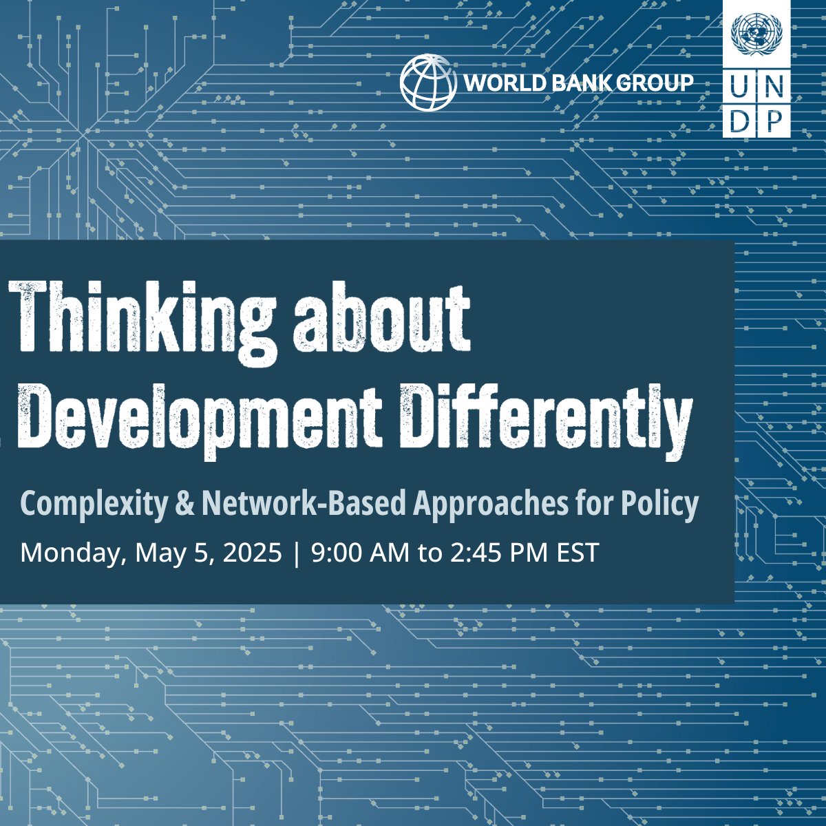 WBG_Poverty's tweet image. How can complexity science and network-based methods help policymakers better understand patterns of growth, poverty, and resilience—and guide more innovative and integrated policymaking? 

Join us on May 5 to learn more: wrld.bg/RtxI50VJUuc