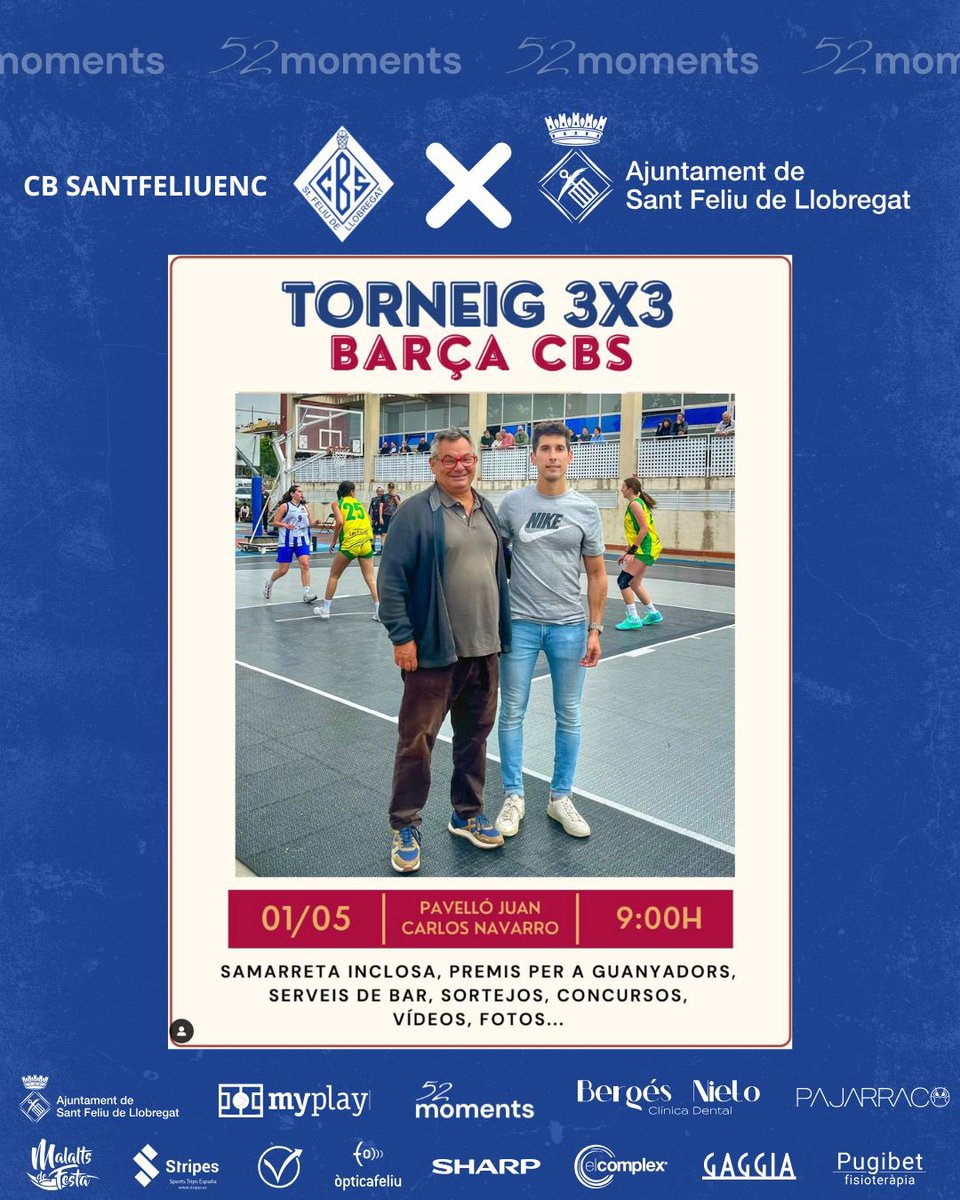 Espectacular 3x3 del <a href="/ajsantfeliu/">Ajuntament de Sant Feliu de Llobregat</a> i CBS 💪🏿