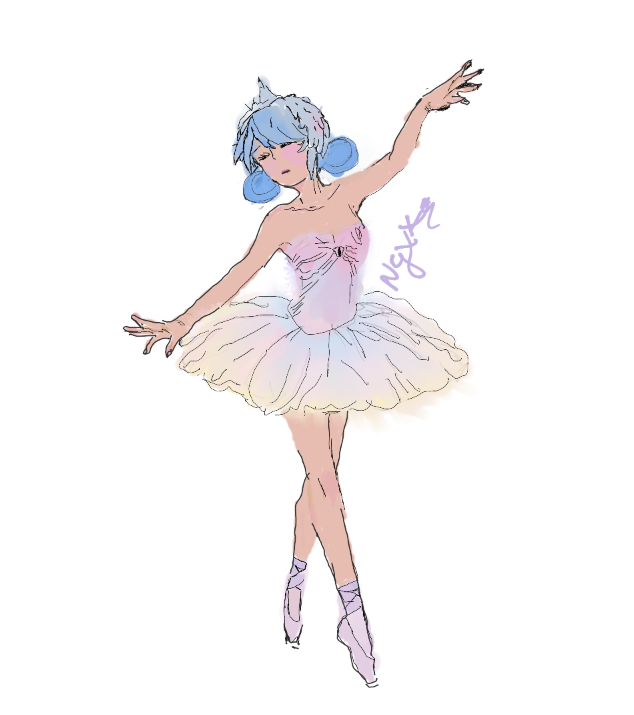 gabyzgame's tweet photo. não sirvo para pintar 😫 o que inspirou  + quem seria a bailarina https://t.co/UDAzJ98cAG