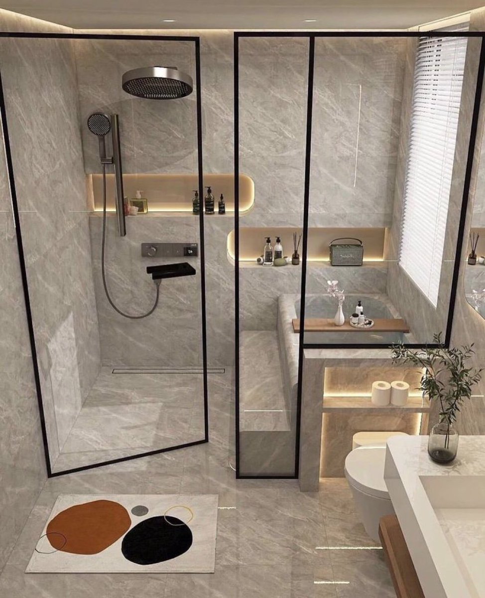 Modern banyo.