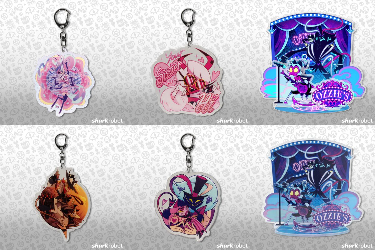 sinnawii's tweet image. ✨Helluva Spring sale is here! ✨ Probably the drop I contributed the most designs to so far 👀. So thankful to Morgana and the merch team for the opportunity to draw so many of my favs for this one. 💖✨ #HelluvaBoss #Sharkrobot