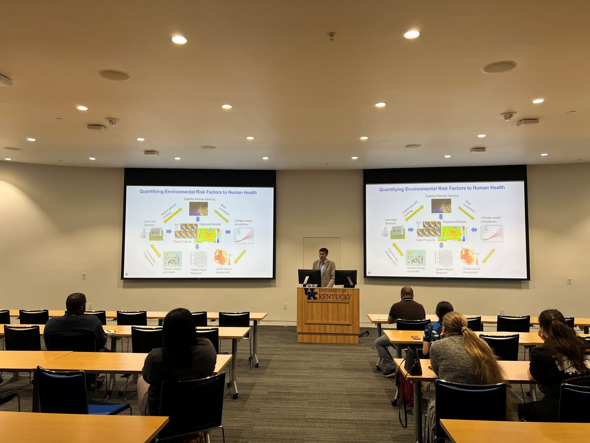 The May 1st Environmental Health Sciences Seminar Series featured visiting speaker, Dr. Yang Liu, Rollins School of Public Health, Emory University, who offered an in-depth look at “The Multi-faceted Health Impact of Wildfires.”