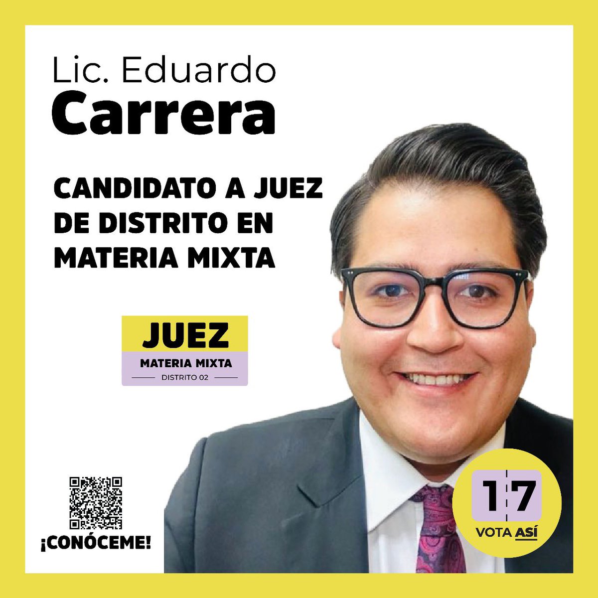 eduardo_carrera's tweet photo. Somos el cambio generacional que va a transformar el Poder Judicial Federal ⚖️🇲🇽

¡El cambio empieza HOY! 

🟡🟡 VOTA 17 🟡🟡

#CarreraPorLaJusticia #Tijuana #Tecate #Rosarito #BajaCalifornia https://t.co/qep93HDYUg