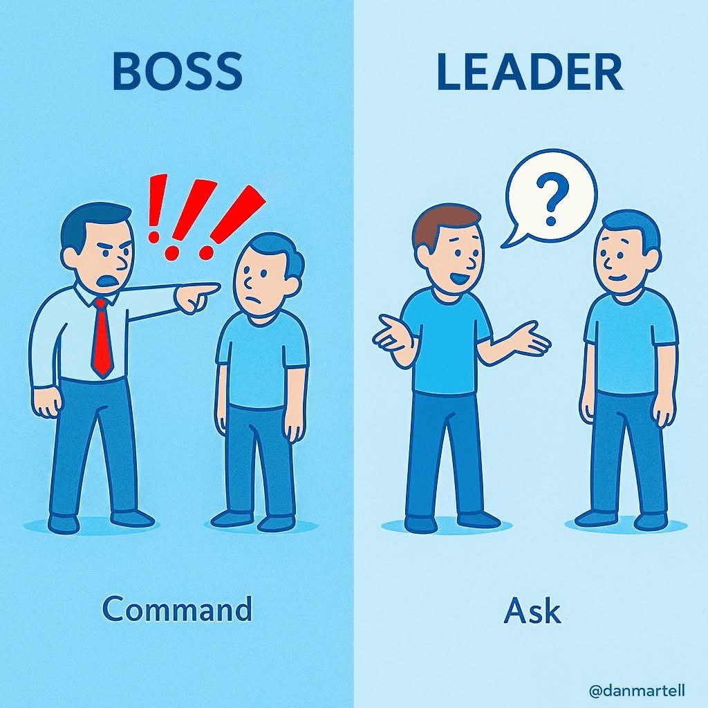 Dr_V_Lucy's tweet photo. “58% of employees would trust a stranger over their own boss.
Not a typo. 58%! “
I had to double-check when I first saw this on my mentor @danmartell social media! But it makes total sense! #leadership #leader #Leaders #BossvsLeader https://t.co/kRjWktDdoH