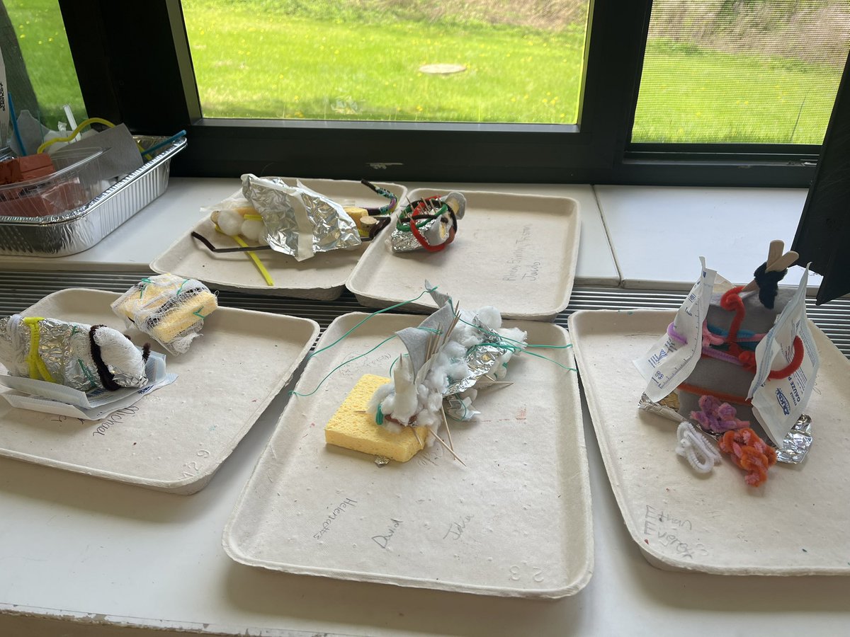 🌊Engineering minds at work! After analyzing and creating storm surge maps, students embraced the design process to build and test flood barriers—seeing which structures could stand up to rising waters. Real-world problem solving at its best! #STEMChallenge #DesignProcess
