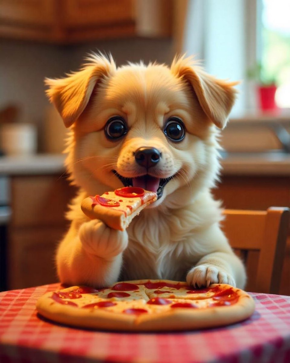 MagicShot_ai's tweet image. When cuteness meets cravings 🍕🐶✨
This adorable pup knows good taste — created with MagicShot.ai 🎨
Turn your imagination into stunning AI visuals! 

#MagicShotAI #AIDogArt #PizzaLover #AIGenerated #CuteAndCreative