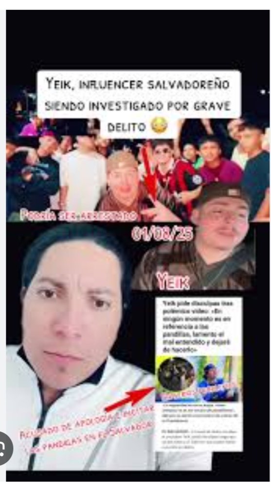 Mi pregunta es cuando van a meter preso a este apologista de las pandillas <a href="/yeikxxx/">YEIK</a> ese es una escuria que queda aún <a href="/NetoSanabria/">Neto Sanabria</a> <a href="/nayibbukele/">Nayib Bukele</a> <a href="/FGR_SV/">Fiscalía General de la República El Salvador</a> <a href="/Vi11atoro/">Gustavo Villatoro 🇸🇻</a> <a href="/LaBritanySV/">La Britany</a> <a href="/elsalvador/">Diario El Salvador</a> <a href="/PNCSV/">PNC El Salvador</a>