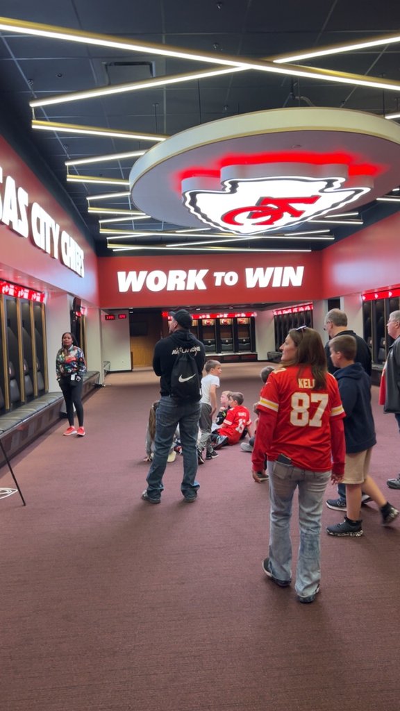 Thanks to Fundraiser U we were able to tour Arrowhead today! Go Chiefs!