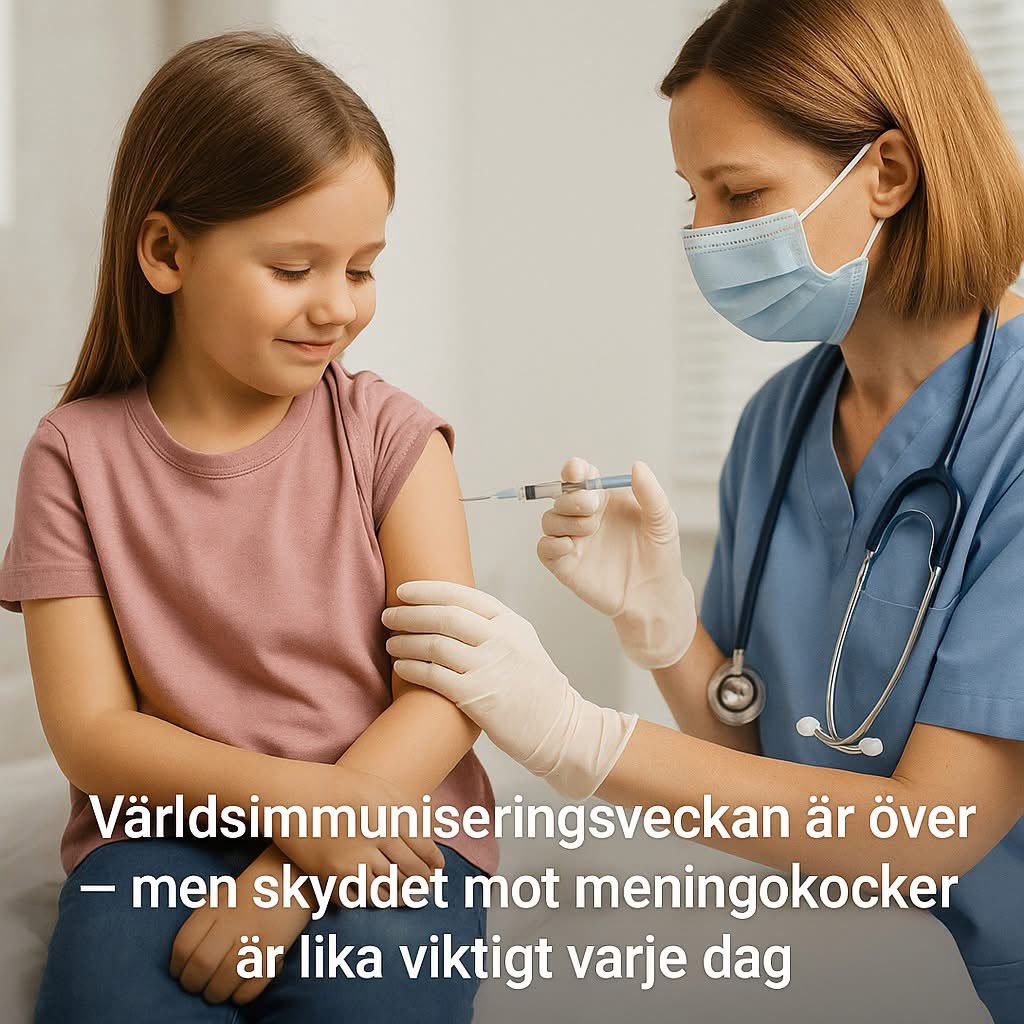 Meningokockfon1's tweet image. Hjärnhinneinflammation orsakad av meningokocker kan utvecklas otroligt snabbt och ge livshotande konsekvenser. Men det finns ett skydd: vaccination.

#PreventThePreventable #DefeatMeningitis #WorldImmunisationWeek #meningokockfonden #beatmeningitis