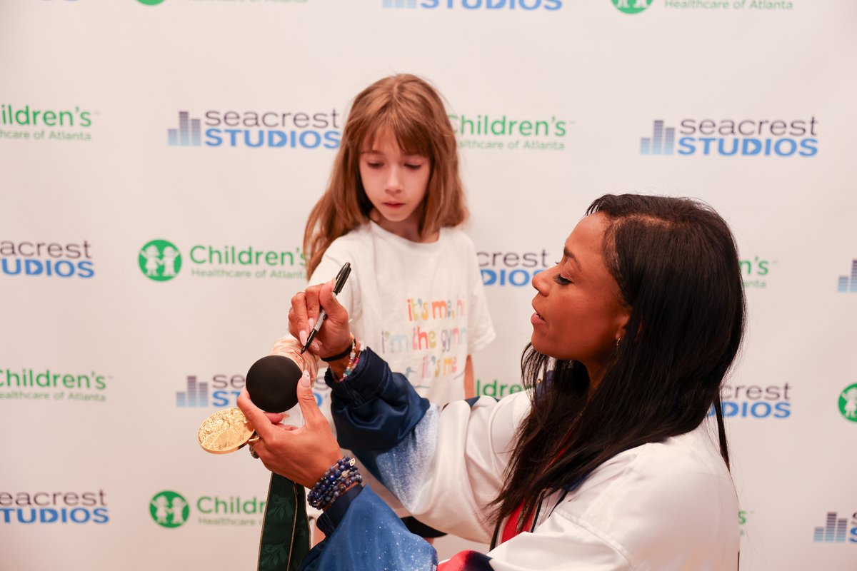 Ryan Seacrest Foundation (@ryanfoundation) on Twitter photo Thank you to Olympic legend, <a href="/dominiquedawes/">Dominique Dawes</a>, for tumbling into #SeacrestStudios at <a href="/childrensatl/">Children's</a>. We'd give this day... a perfect 10! Thank you to Olympic legend, <a href="/dominiquedawes/">Dominique Dawes</a>, for tumbling into #SeacrestStudios at <a href="/childrensatl/">Children's</a>. We'd give this day... a perfect 10!