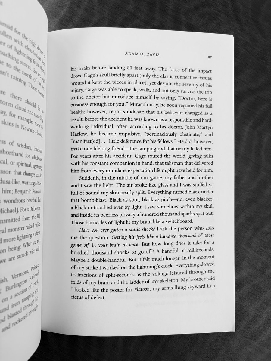 If you know me, you know I was struck by lightning when I was a teenager. I finally wrote about it &amp; I’m delighted that the essay was a finalist for the <a href="/new_letters/">New Letters</a> Conger Beasley Jr. Award for Nonfiction. My thanks to Christie Hodges for publishing it.
