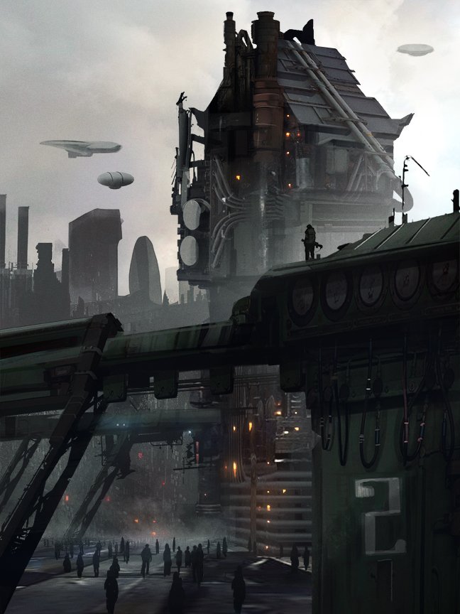 davesimondesign's tweet image. Quick experiment sketch from yesterday
#ConceptArt #DigitalArt #SciFi #EnvironmentDesign
