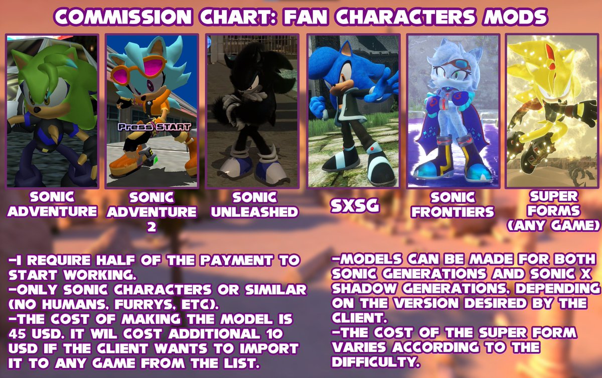 🎮 My Mod Commission Sheet is now updated! 🔧

📩 DM me for info or check the sheet! Let’s mod your game! 🎨💻

#modding #commissionsopen #SonicTheHedeghog