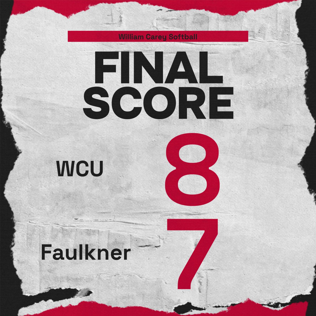 With a 4 run deficit in the bottom of the 7th with 2 outs, a 3 run double and a walk off single, Carey comes back to win 8-7!!