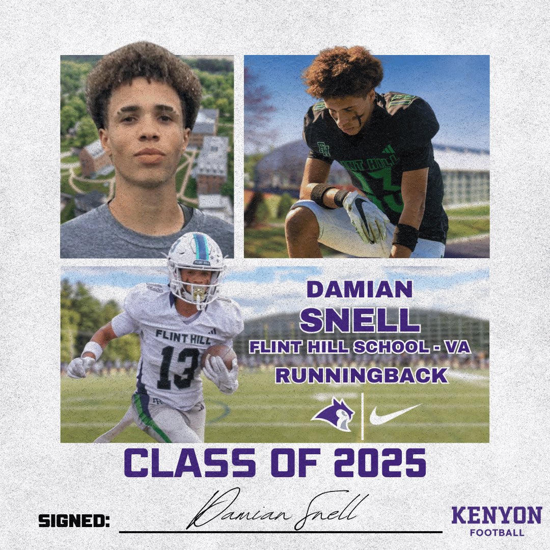 Introducing our incoming class!

🦉: Damian Snell
🏈: Running Back
🏫: Flint Hill School (VA)

#EarnIt #TakeFLIGHT #GoOwls