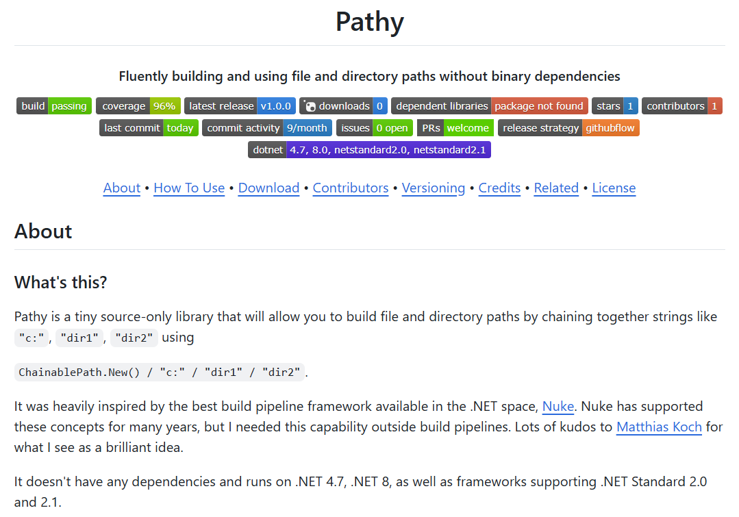 ddoomen's tweet photo. I did another open-source .NET thing. Check it out at https://t.co/FGGmO6gMYa
#pathbuilding #foss #fluentapis #dotnet #csharp https://t.co/A4r7JxR5DT