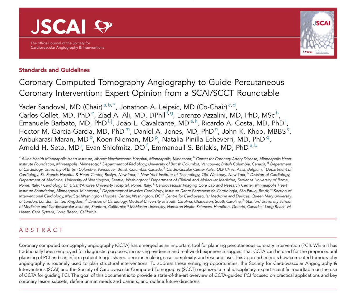 ozgurselimser's tweet image. It was a true honor to witness the first presentation of the CT-guided PCI guideline at @SCAI , developed under the leadership of my mentors, @esbrilakis and @yadersandoval . Before working with them, I was aware of the value of CT in PCI, but not the full extent of its impact.…
