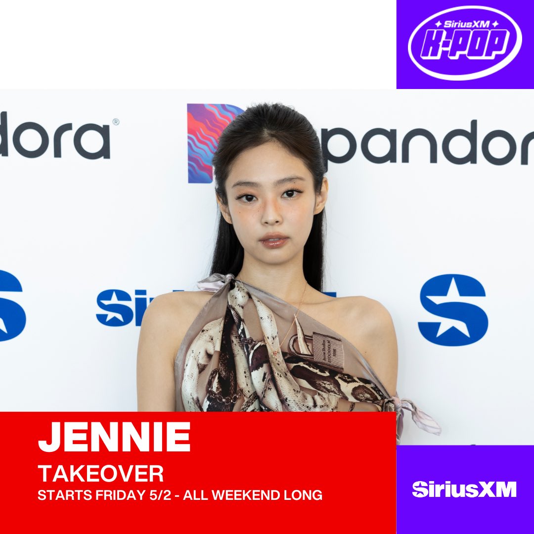 siriusxmkpop's tweet image. SiriusXM K-Pop is now available on channel 105 through 5/8! To celebrate, we’re having JENNIE of @BLACKPINK take over SiriusXM K-Pop starting this Friday 5/2 🔊
Hear JENNIE share stories about producing her debut album ‘Ruby’, performing solo and much more!
#jennietakeover