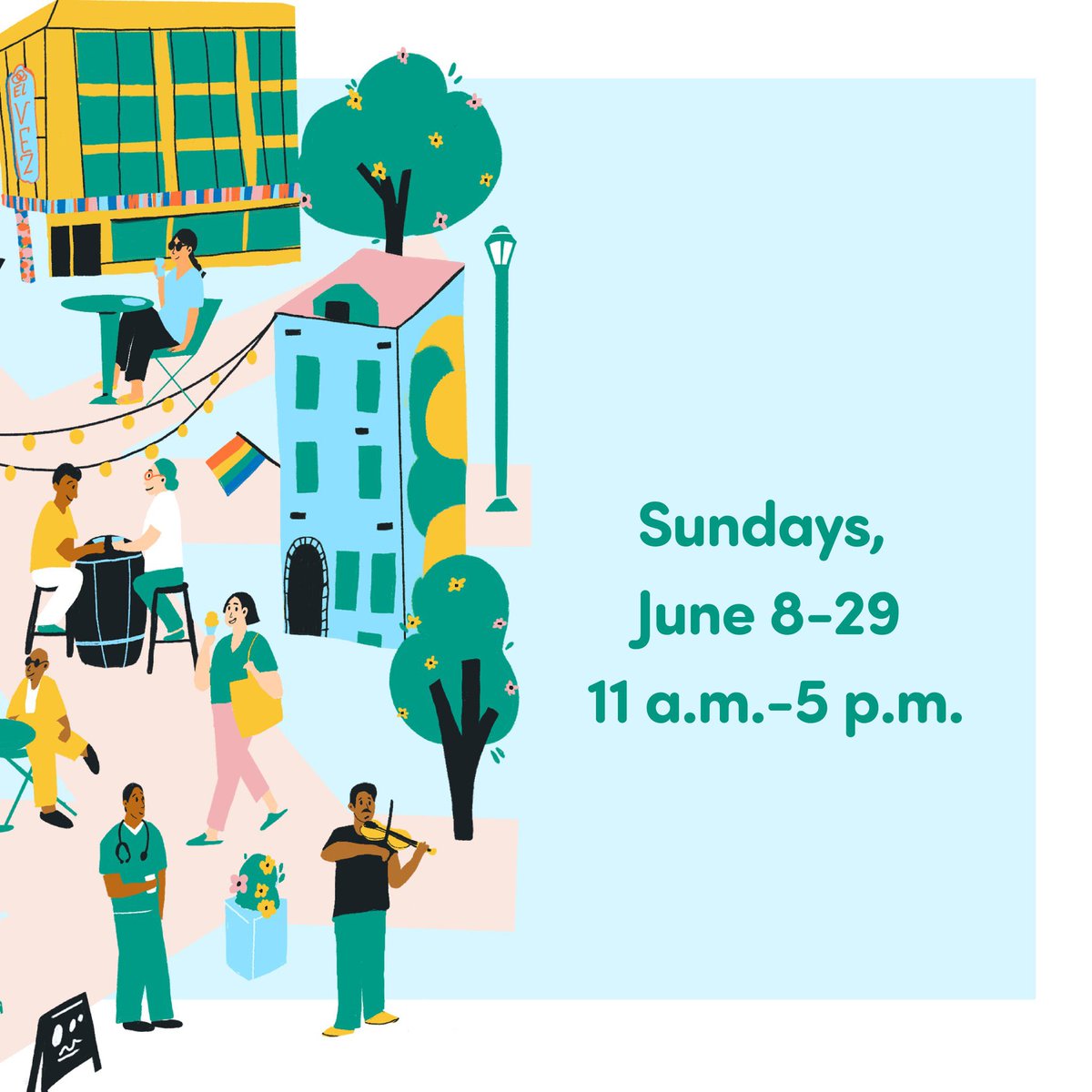 Open Streets is expanding into Midtown Village! Mark your calendars to join us for four Sundays from June 8 to June 29, where you can shop, dine, and stroll through one of Center City's vibrant  neighborhoods.

Details➡️ bit.ly/4m3rzH5