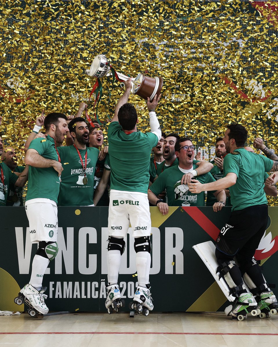 SportingCP's tweet photo. 🏆🏆🏆🏆🏆 #HóqueiSCP https://t.co/PpXQQsMsP2
