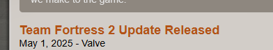 DoomDozen's tweet photo. @TF2blogbot Why does  it say valve instead  of Tf2Team? https://t.co/aAeZWjLJnt