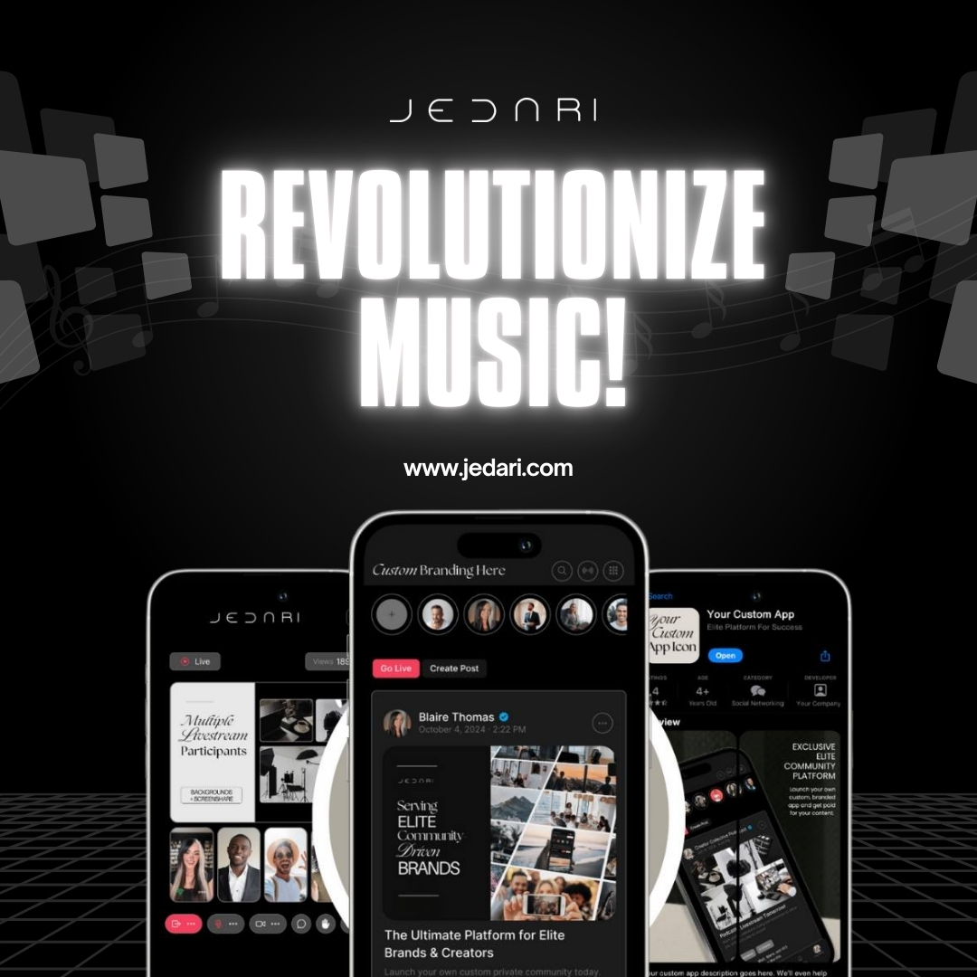 Transforming the way musicians thrive with Jedari's white-labeled apps, giving power back to artists through their own Super Fan Clubs. 🎶 #MusicRevolution #SuperFanClubs #Jedari #ArtistEmpowerment #InnovationInMusic #CreativeMonetization #FanEngagement #Mu...