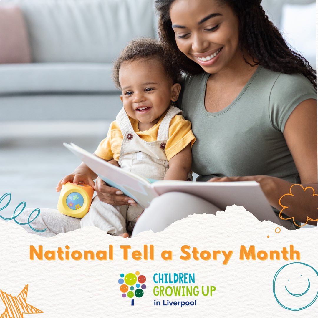 ChildrenGrowing's tweet image. May is National Tell a Story Month.
Reading aids parent/baby bonding and is great for development.
So try some story telling this month! 👶📚