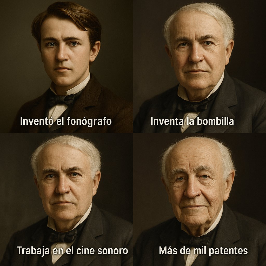 ¿Sabías que Thomas Edison fue despedido de su primer trabajo por "soñar despierto"? 📷 Aún así, terminó inventando el fonógrafo, la bombilla eléctrica y ayudando a crear el cine sonoro. ¡Más de mil patentes salieron de su mente inquieta! 📷📷 #DatoCurioso #ThomasEdison #Inventos