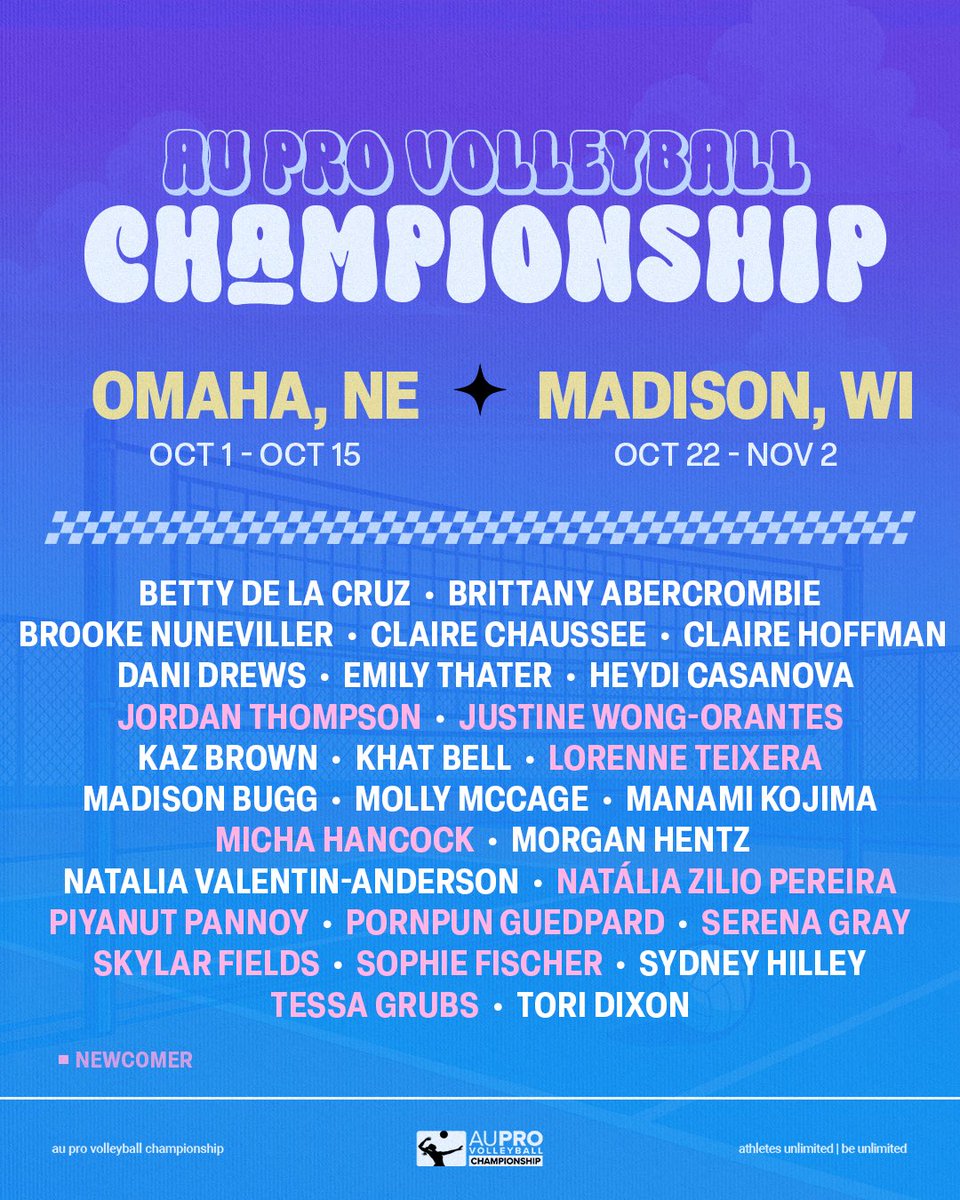 all headliners for Vollapalooza 😏

absolutely stacked... and we're not even done yet 🔥

Reserve your tickets: auprosports.com/volleyball/tic…