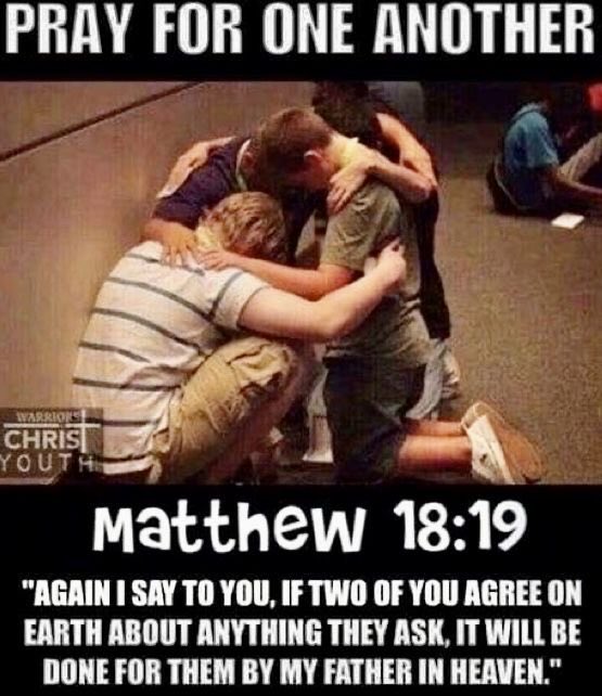 Everyday pray for each other and for all those blinded to the TRUTH 🔥