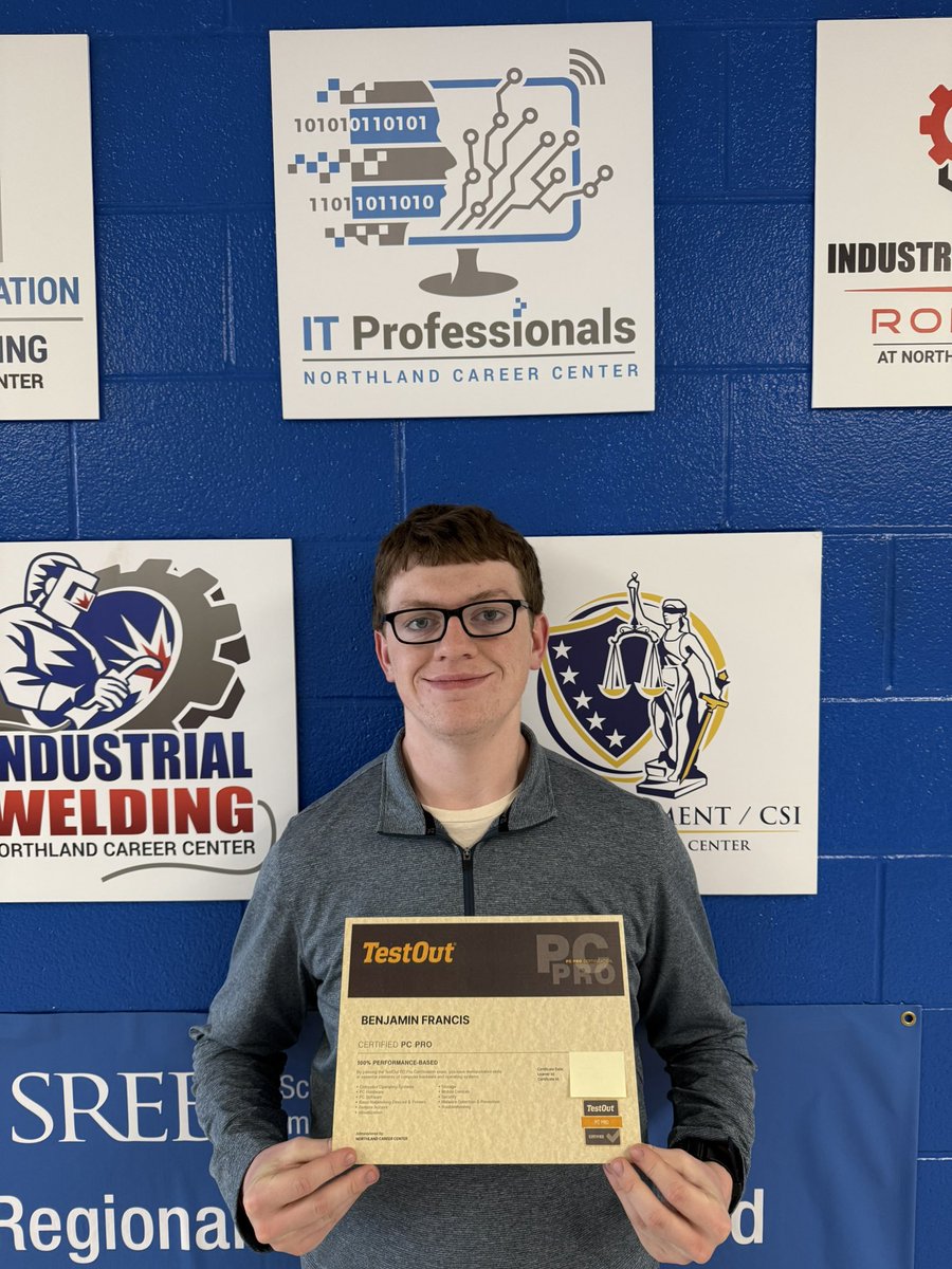 One more PC Pro accomplished <a href="/NCCRocks/">NCC - Northland KC</a> <a href="/PCHSHalls/">PCHS Halls</a> <a href="/CompTIA/">CompTIA</a> <a href="/TestOutCorp/">TestOut Corporation</a>