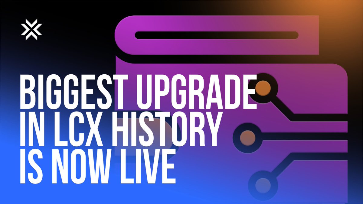 lcx's tweet photo. Today we’re proud to announce the biggest backend upgrade in LCX’s history. 

After months of building behind the scenes, it’s now live — setting the foundation for everything coming next.

What’s new:
🔹 Multiple times faster exchange response times
🔹 Quicker deposits and withdrawals
🔹 Scalable infrastructure for long-term growth
🔹 Real-time blockchain monitoring into cold storage
🔹 Faster trading, smarter monitoring, seamless wallet operations
🔹 Future-ready architecture for bigger product launches

The upgrade also delivers highly scalable wallet services, stronger reliability, enhanced security, seamless trading performance, smarter monitoring, and future-ready infrastructure built to handle high volumes, fast executions, and instant reward distribution without downtime.

Explore the full upgrade → https://t.co/Z9qNrUcaWq