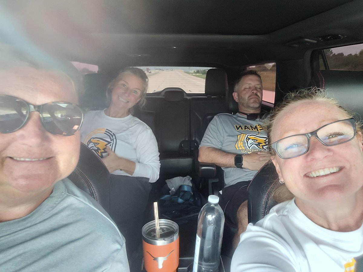 On our way to Austin to cheer on <a href="/fhsgoldtrack/">Freeman High School Track and Field</a> at the State Track Meet! #GoldStandard