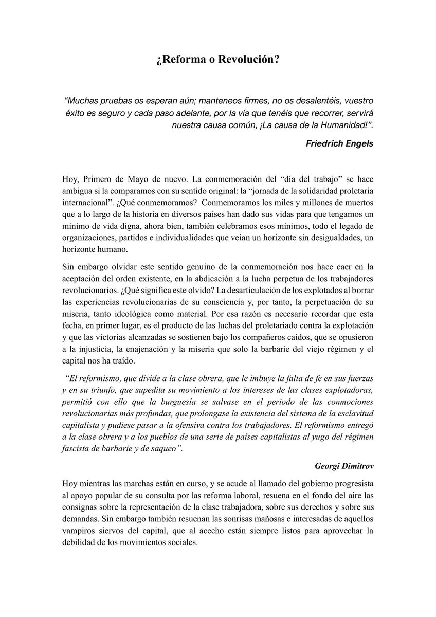 Colectivo de Formación Friedrich Engels tweet media