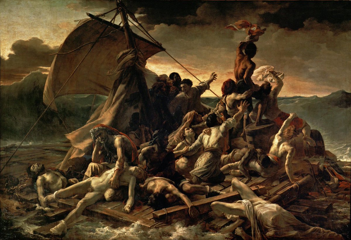 Liyakat felaketi önler.
Ama liyakatsizlik, bir gün o felaketin resmini çizmeye mecbur bırakır…

Théodore Géricault – "Medusa’nın Salı"
1818–1819 | Louvre Müzesi, Paris
Figürsüz ve figürlü versiyon 🎨