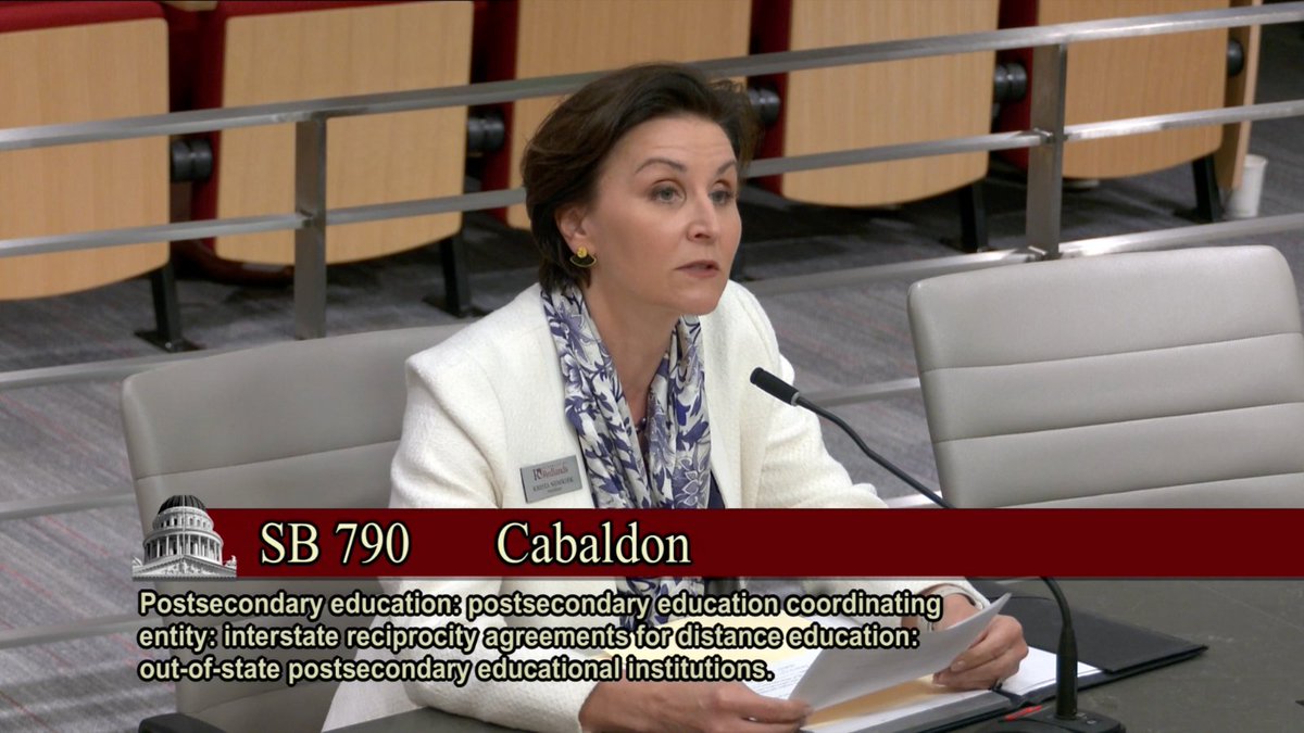 AICCU (@aiccucal) on Twitter photo <a href="/UofRedlands/">University of Redlands</a> Pres. <a href="/KristaNewkirk/">Krista Newkirk</a> provided testimony in support of SB 790 yesterday, explaining how expanding online education outside the state would promote student choice and provide access to unique programs only offered at individual institutions. 1/2 <a href="/UofRedlands/">University of Redlands</a> Pres. <a href="/KristaNewkirk/">Krista Newkirk</a> provided testimony in support of SB 790 yesterday, explaining how expanding online education outside the state would promote student choice and provide access to unique programs only offered at individual institutions. 1/2