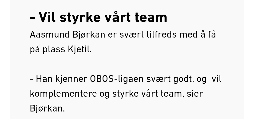 Får håpe han kjenner til Premier League like godt som han kjente til OBOS-ligaen. 😃⚽