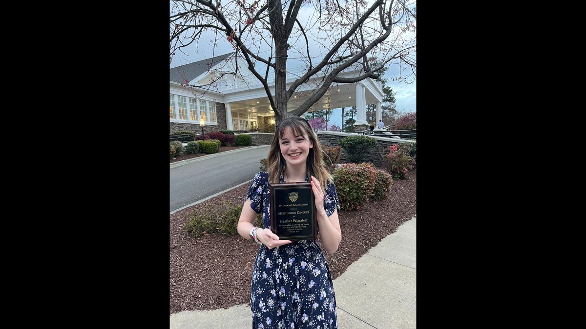 Congratulations to NC State SSW alumna Heather Palmateer on receiving a meritorious conduct award from the Chapel Hill Police Department!

Read more about Heather's dedicated work supporting those affected by Hurricane Helene: go.ncsu.edu/swnews-riashp