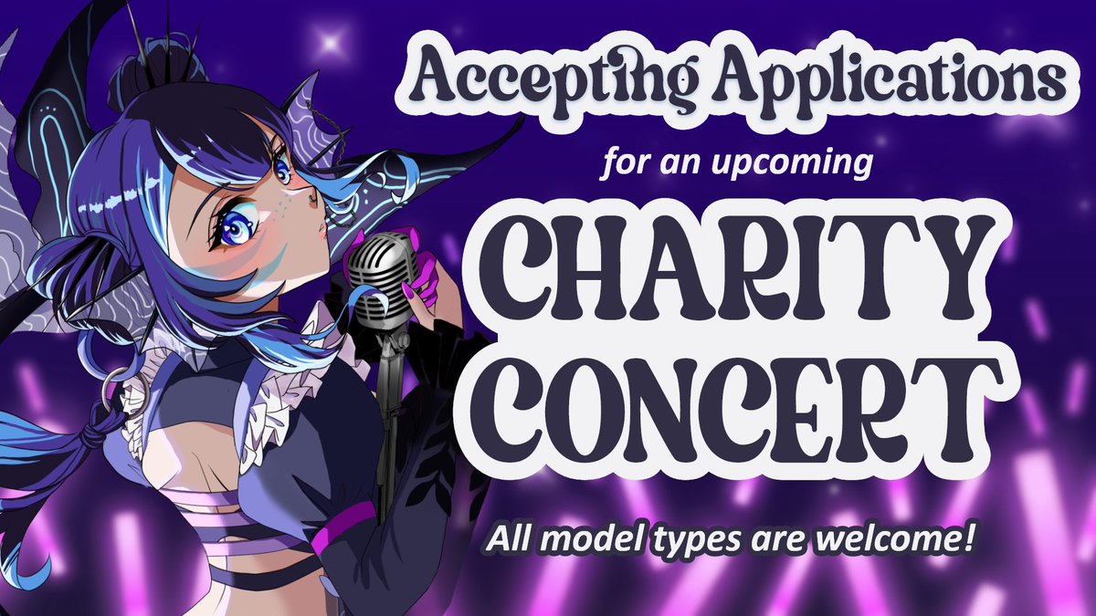 🎤 CALLING ALL VSINGERS 🎤

Do you sing? Want to join me for a charity concert supporting Autism?

✦ Special Guests
✦ Multi-Creator Concert
✦ Live 3D Concert Opportunity
✦ Celebrating Vtuber Creativity

🔽Apply below🔽