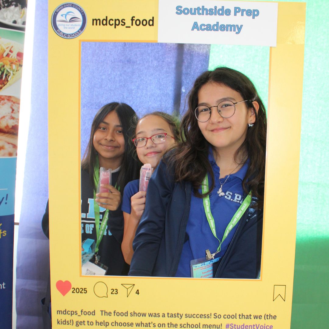 MDCPS Department of Food and Nutrition (@mdcps_food) on Twitter photo Southside Prep Academy students brought bold opinions and even bolder appetites to the Inaugural Food Show—impacting what ends up on future menus!
<a href="/southsideowls/">Southside Preparatory Academy</a> <a href="/miamischools/">MDCPS</a> <a href="/SuptDotres/">Jose L. Dotres, Ed.D.</a> <a href="/MDCPS_COO/">Office of District Operations</a> #FoodShow #MDCPS #StudentVoice Southside Prep Academy students brought bold opinions and even bolder appetites to the Inaugural Food Show—impacting what ends up on future menus!
<a href="/southsideowls/">Southside Preparatory Academy</a> <a href="/miamischools/">MDCPS</a> <a href="/SuptDotres/">Jose L. Dotres, Ed.D.</a> <a href="/MDCPS_COO/">Office of District Operations</a> #FoodShow #MDCPS #StudentVoice