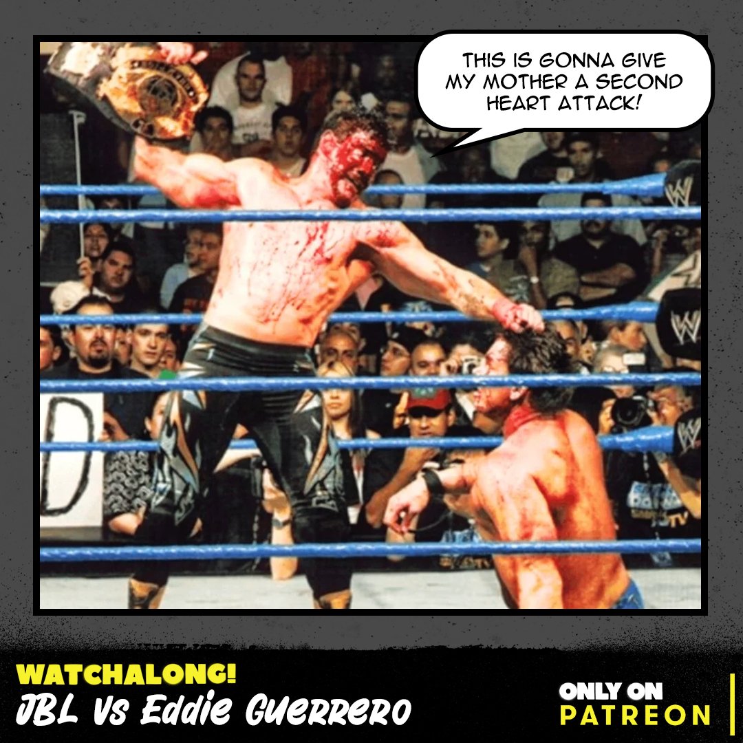 Check out our #Watchalong series exclusively on our Patreon! PWP Champ Tony Griggs has selected one of the bloodiest matches of all time. #EddieGuerrero vs #JBL for the #WWE Championship at #JudgmentDay 2004.

Listen ->> patreon.com/posts/watchalo…

#podcast #wrestlingpodcast